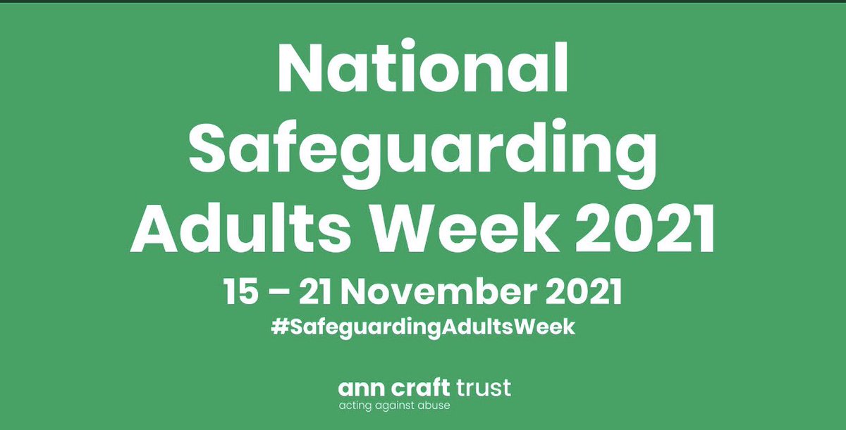 Today marks the start of National Safeguarding Adult Week. <a href="/NHSsafeguarding/">NHSsafeguarding</a> we are looking forward to listening- learning-leading sharing~Collaborating <a href="/SANNnhs/">@SANNnhs</a> #SafeguardingAdultsWeek -  <a href="/AnnCraftTrust/">anncrafttrust</a> Today is focus on emotional and Psychological Abuse - 
Call 0115 951 5400.