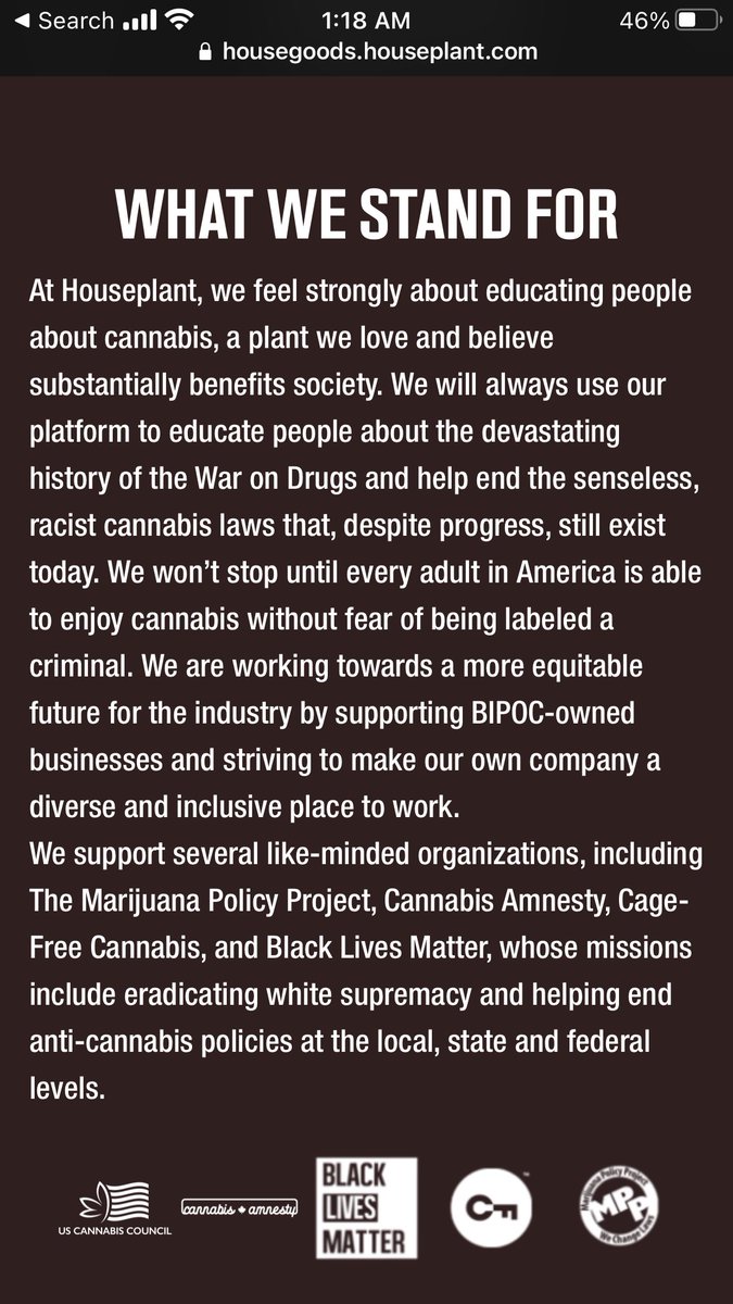 miss_coco14's tweet photo. @Symoneey @Sethrogen Yessss. The best part is they proudly state what they stand for on their website and it looks like they are on the same page. I wish more companies stood for this. https://t.co/krnTokjVFL