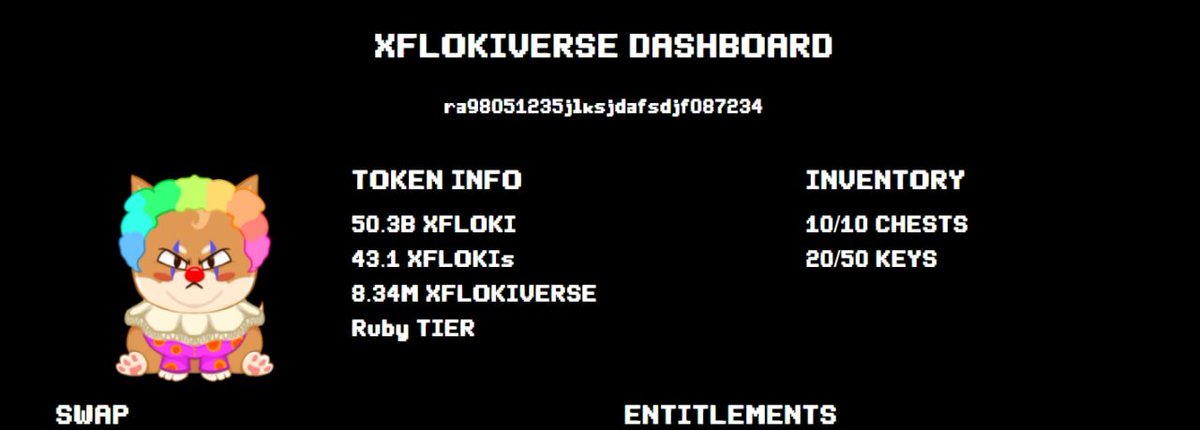 XFLOKICOIN's tweet photo. SNEAK PEAK #XFLOKIVERSE DASHBOARD 👇

NOT FINAL (DESIGN IN PROGRESS)

HOOKING IT UP THANKS TO THE @XummCommunity API!

CONNECT YOUR WALLET
SEE YOUR TOKEN INFO
ACQUIRE TIER (GET SPECIAL TIER XFLOKI)
SWAP FOR CHESTS / KEYS (COST $XFLOKI #XFLOKIs)
GET ENTITLEMENTS

#XRP #XRPARMY https://t.co/Y2qSnAiXuI