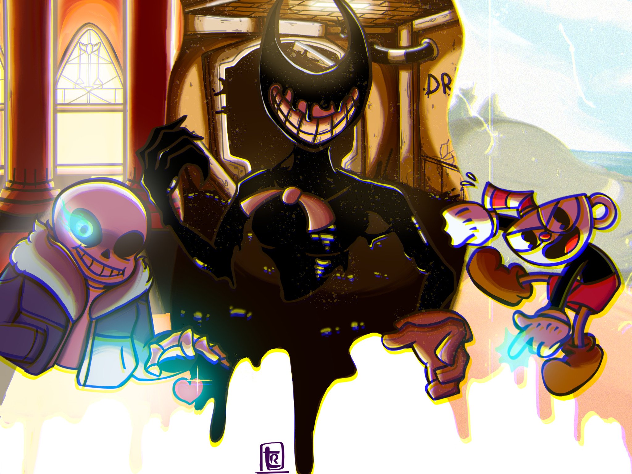 peni💥 on X: RT @Leozinh0_vini: Indie Cross - Fanart. Mod Organized by:  @Moro0986 #fanart #BENDY #undertale #sans #cupheadfanart #indiegames  #digitala… / X