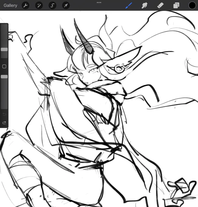 designing my genshin oc burst @ 4am bc y not I guess 