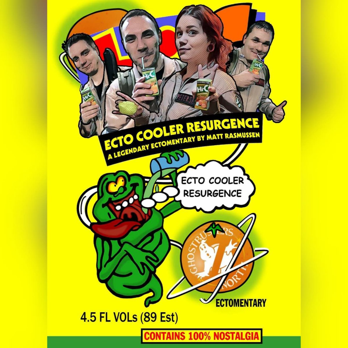 gb_north's tweet photo. Don't mind us, just over here celebrating @DrinkHiC news of bringing back #ectocooler 

Watch our trailer here: https://t.co/pU5qgb4HJP https://t.co/x5W11WGyl4