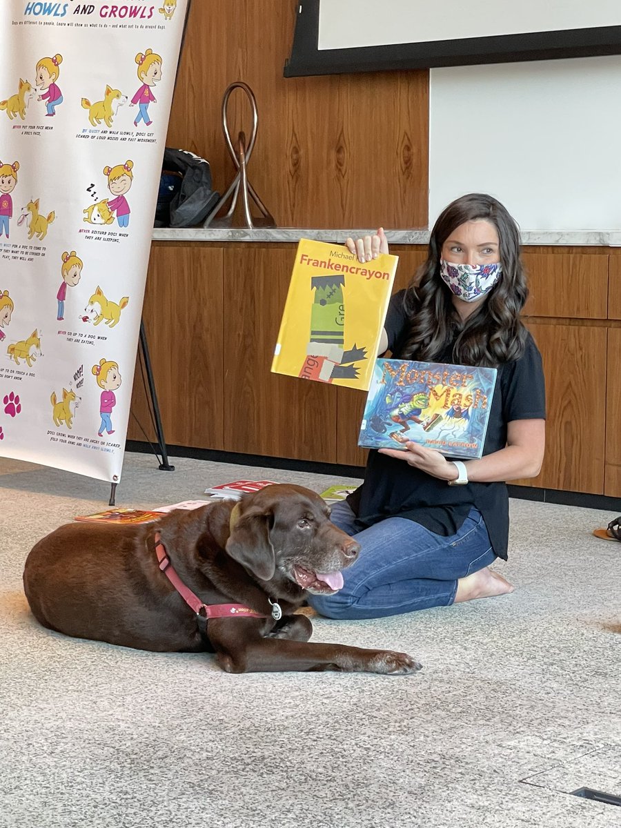 readingdogsuae's tweet photo. Meet the team // Lauren and Rett

Rett is a loveable old man.  Not only does he love to listen to stories, he also has a full repertoire of tricks that children love 🐾 #readingdogsuae #readingdogsrock #animalassistededucation https://t.co/ItiqbH4FsU