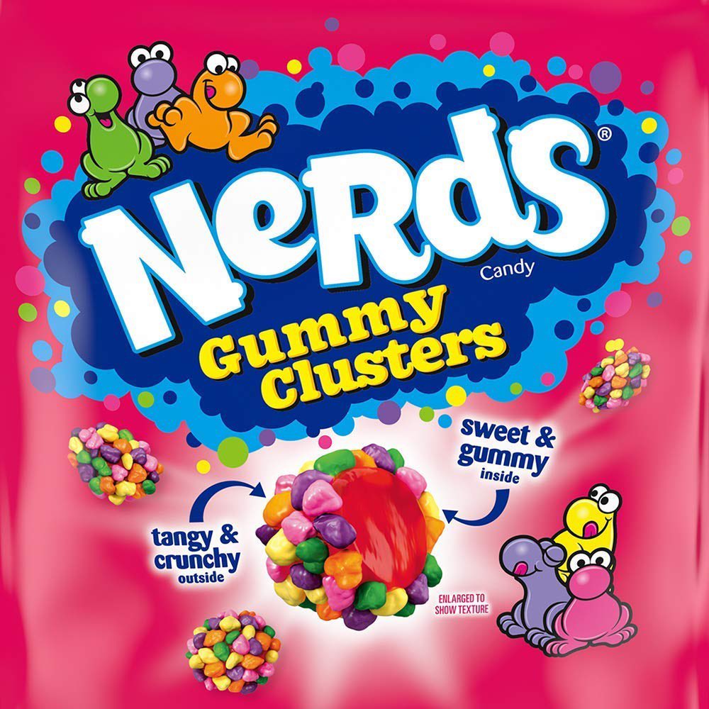LauraHerman11's tweet photo. Just finished listening to @KarenKilgariff rave about Nerds Ropes. But have you tried Nerds Gummy Clusters?! https://t.co/IFcR0zetVA