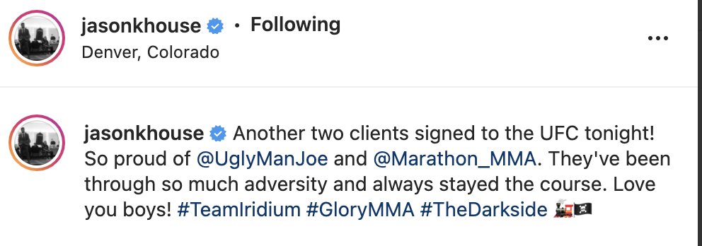 JHagholm1's tweet photo. Per @JasonKHouse Instagram Dana White signed both Joe Holms & Trey Ogden to the UFC following their wins tonight at @FuryFightingTX 53. Both Holms & Ogden are represented by House's @TeamIridiumISA
#FuryFC53 #MMA #MMATwitter https://t.co/0Dw4H1w1zK