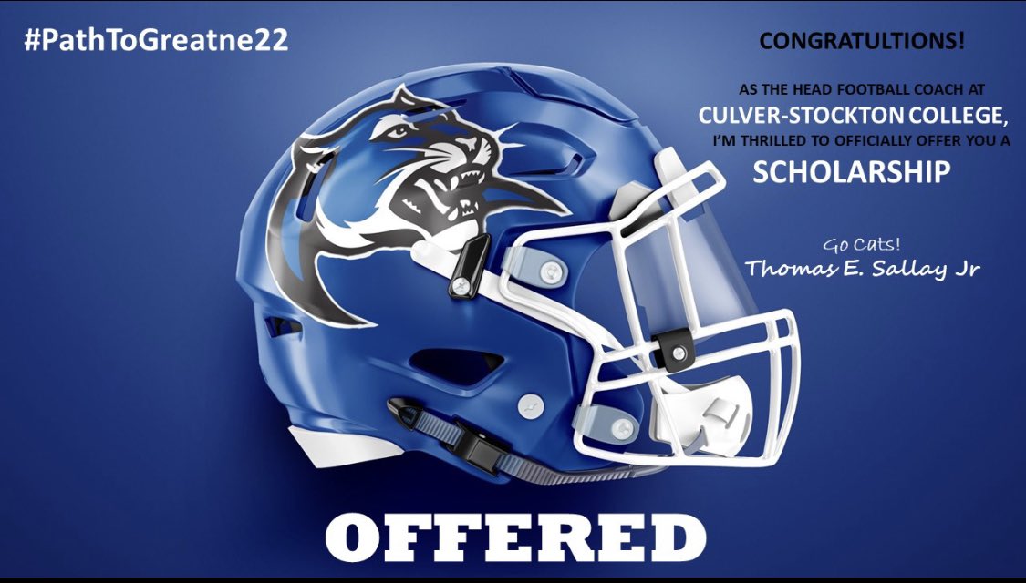 DezmendEsquivel's tweet photo. Extremely grateful to receive an offer from Culver-Stockton College. Thank you @CoachCutshaw @CoachSallayCSC @CSCwildcatsFB.  Just want any opportunity to prove I can play at the next level.  Thank you for believing in me. https://t.co/yWwvRMNnwX