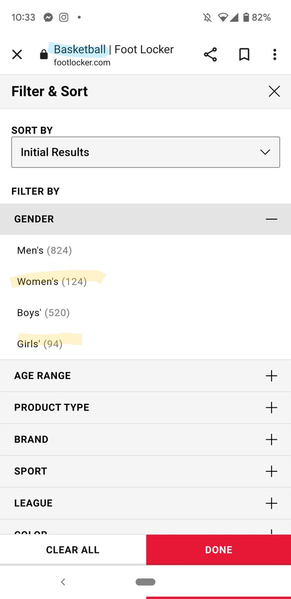 Trying to find my kid basketball shoes..look at the amount of options girls have compared to boys.. seriously such bs.