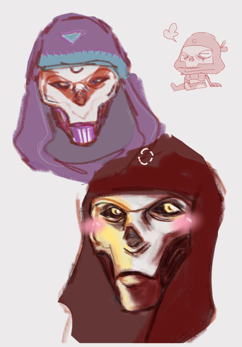 zombcq's tweet photo. Revenant Doodles. Trying to get murderbots face right is hard.. #ApexLegends #APEX https://t.co/aK5RIe2QD1