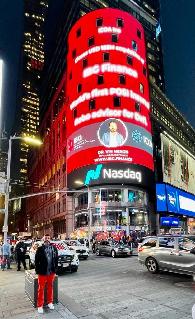 ibgfinance's tweet photo. @DrVinMenon @iBGFinance Co-Founder at New York's Times Square!
#DeFinitelyiBG #DeFinitelyAwesome #ICOA #Crypto #DeFi https://t.co/u2wtTpCS8I