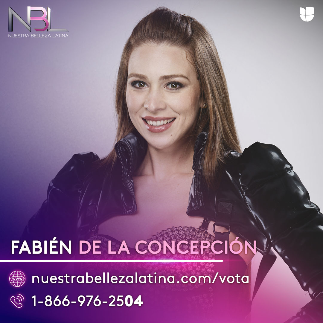 NuestraBelleza's tweet photo. ¡Llego el momento de elegir a la próxima reina de #NuestraBellezaLatina! 👑
Si quieres que #Fabién sea la próxima reina vota por ella en https://t.co/eTlu4jMxS5 o al 1 866 976 2503. ✨
¡Tienes 24 horas para votar! https://t.co/IF7kxiyqfi