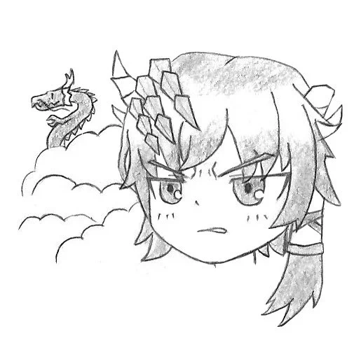 あんまり描いたことのない表情なので非常に楽しかった絵 