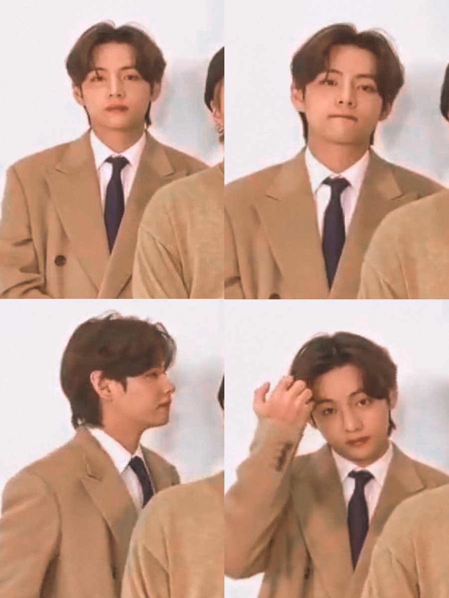 omg look at taehyung HIS HAIR