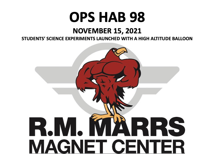 OPS_Sciences's tweet photo. The year's final #highaltitudeballoon launch of #OPSProud students' experiments into #nearspace is Monday @OPS_RMMARRS. #OPSHAB98 is predicted to travel southeast, bursting east of Essex, IA and landing east of Sheridan, MO. We are hoping to miss the trees, @PJFullenkamp! https://t.co/W6UZgrV00z