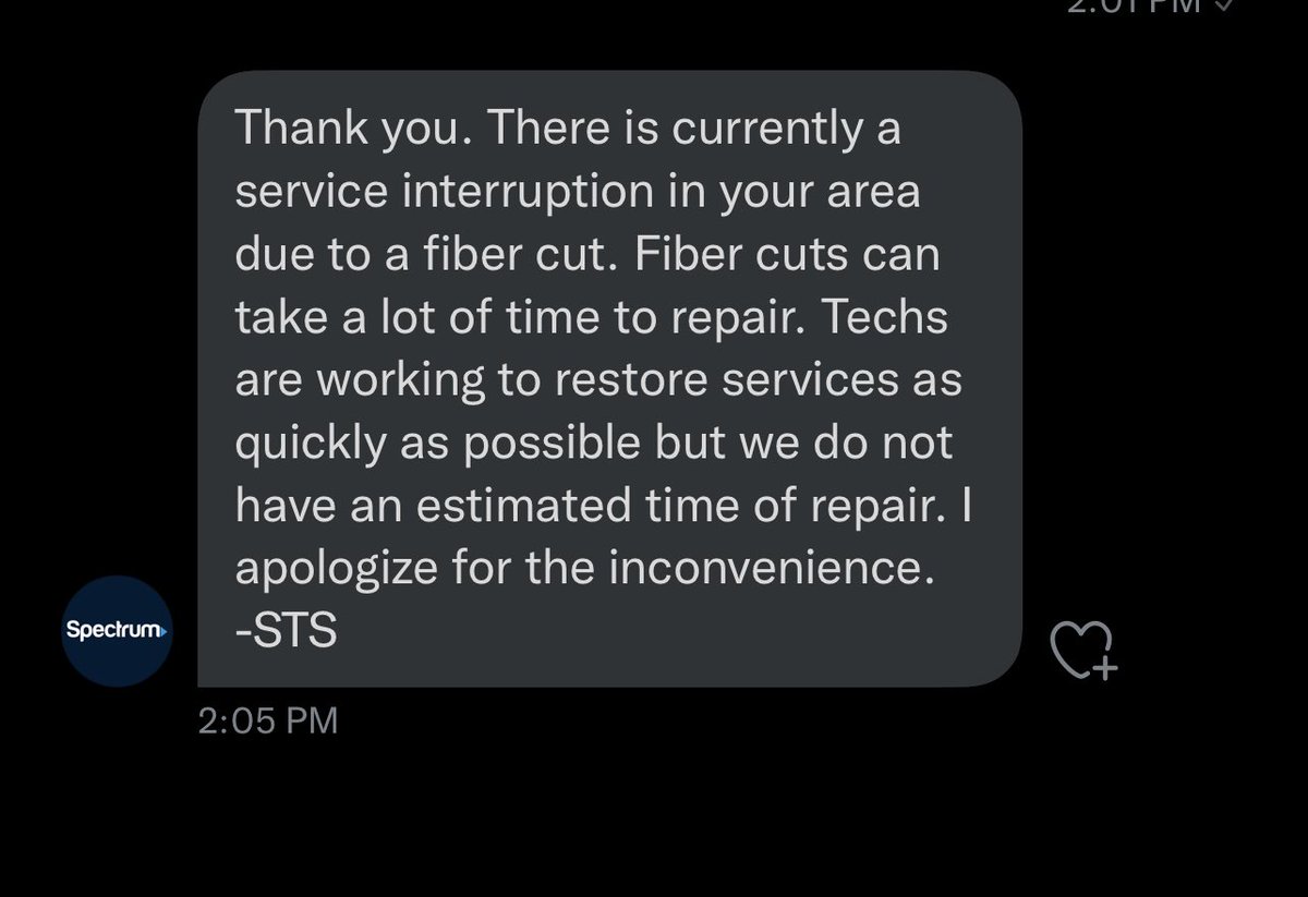 leaveittobeav's tweet photo. @Ask_Spectrum Well, I guess have the day off tomorrow 🤷🏻‍♂️ https://t.co/uzZw8UWTBj