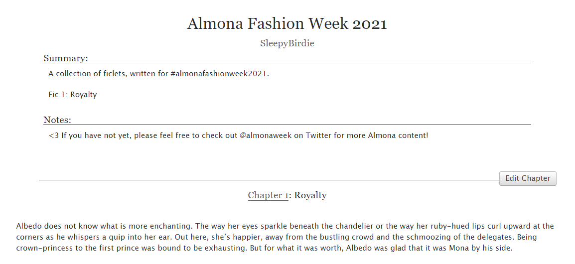 sleepie_birdie's tweet photo. WOOO IT'S #almona fashion week
Day 1: Royalty
#almonaweek
https://t.co/mP0fot9AyO https://t.co/KglOgTggBT