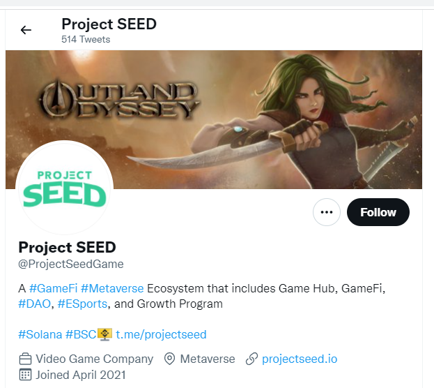 #ProjectSeed @Projectseedgame 

$SHILL is very undervalued #metaverse project.  HUGE backers behind this one.