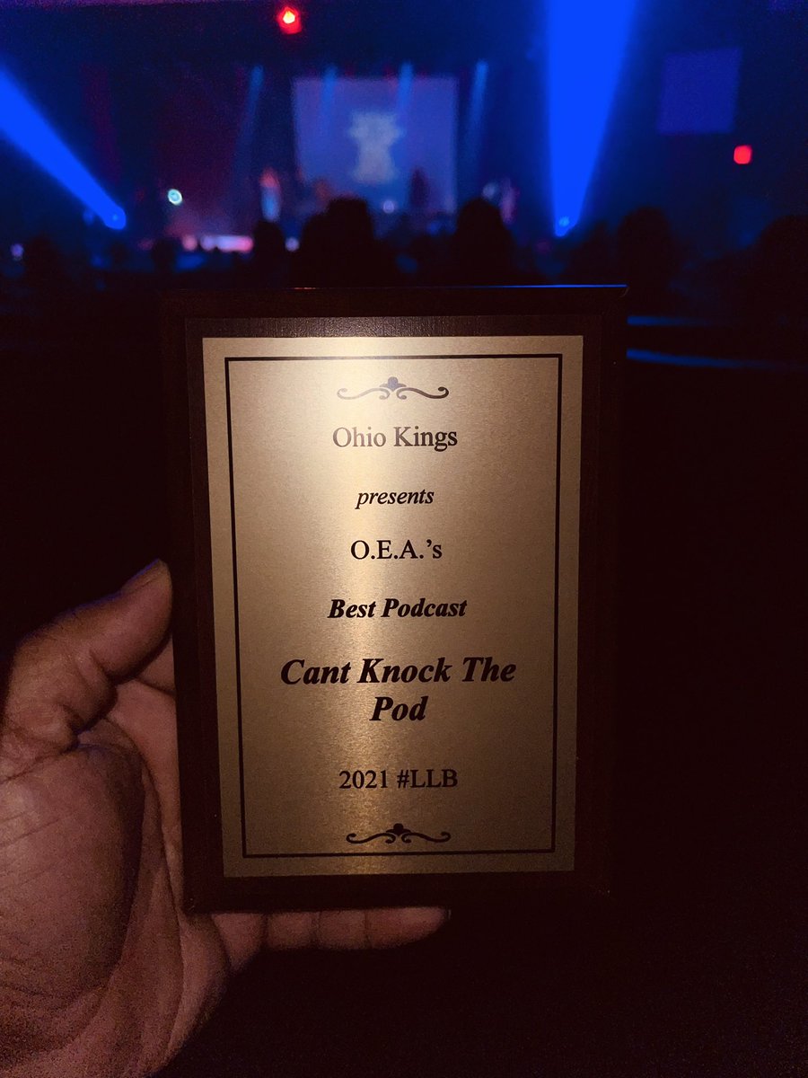 ChipBanks's tweet photo. Congratulations to my dog, my brotha @ArtWardSL for his hard work, dedication, vision and consistency!! I’m proud of you!! @cantknockthepod took home the award for BEST PODCAST at the Ohio Entertainment Awards!! What better way to celebrate our 100th episode!!! #CKTP #RoadTo100 https://t.co/c4ohdxwJHa