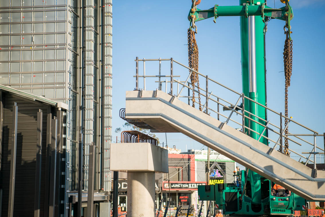 Level Crossing Removal Project Set To Open In 22 The Overpass Will Feature Pedestrian Amp Cyclist Access To The Station From Both Sides Of The Rail Line 2