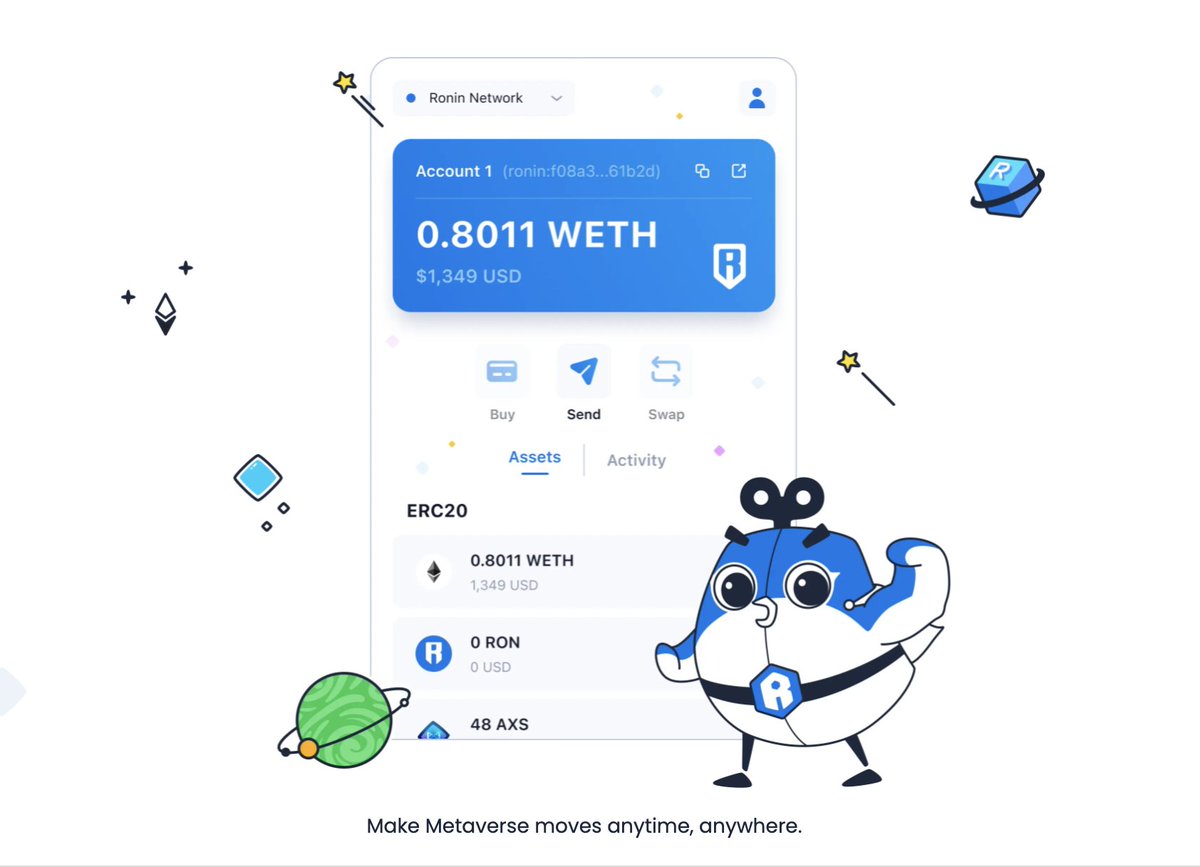 AxieInfinity's tweet photo. Do you have your Ronin Mobile Wallet yet?

👉https://t.co/0iFc8gx8H8 https://t.co/nFUDWtLVqz