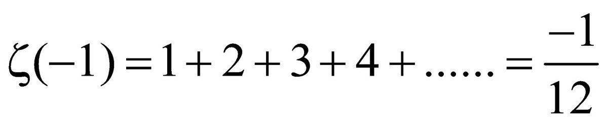 Том 1 1.2. Суммирование методом Рамануджана. Сумма Рамануджана. Формула суммы Рамануджана. Сумма натуральных чисел -1/12.