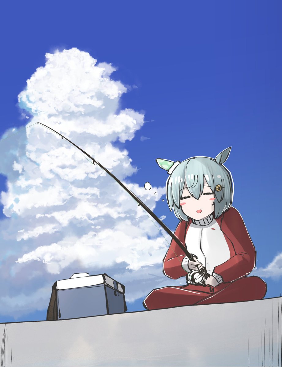 ウマ娘「釣セイウンスカイ #ウマ娘 」|かにさわ🦀skeb🎨のイラスト