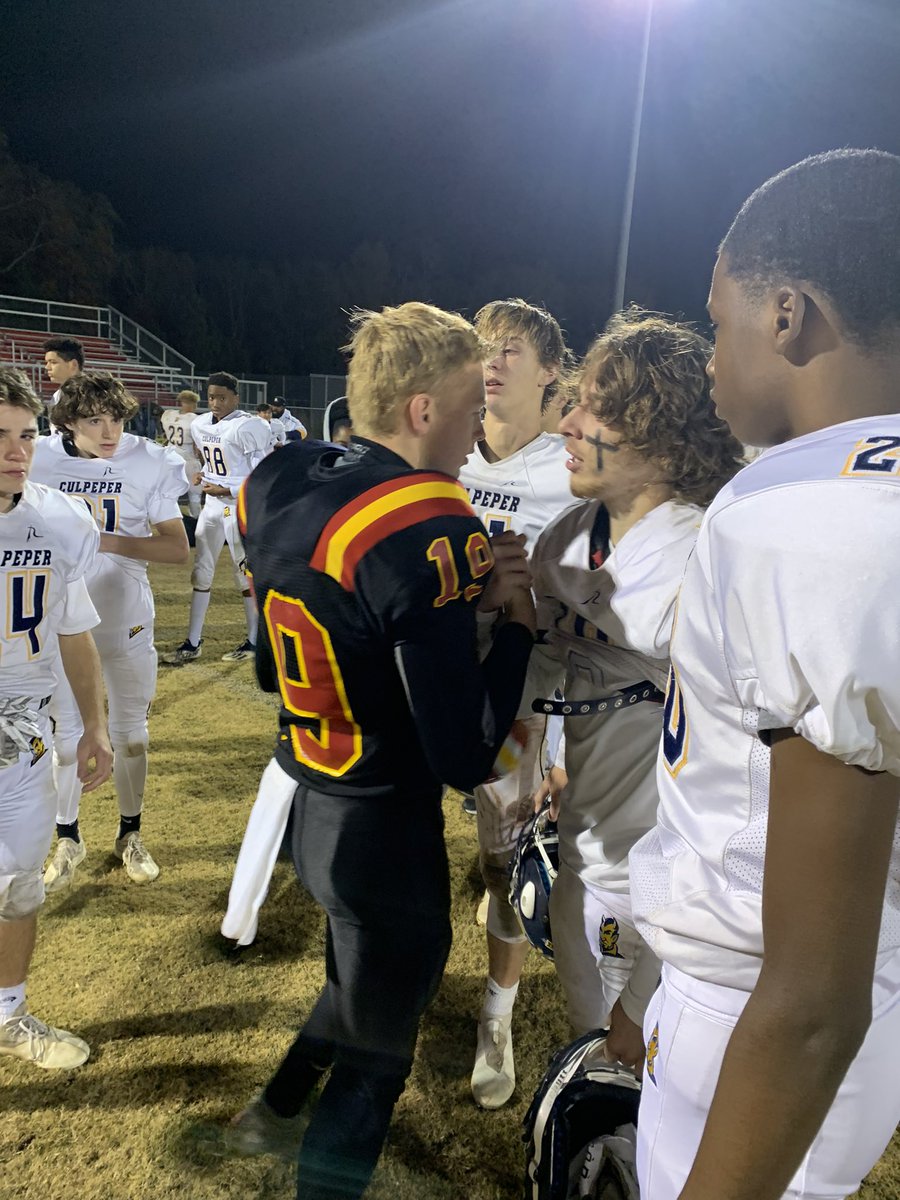Coach Austin Pickett (@coachpickettev) on Twitter photo I gained a lot of respect for the players and staff at <a href="/GHSFootball/">Goochland Football</a>. Just minutes after making a GW CP against us, they paused their celebrations to console our players and congratulate them on their season.
This kind of character reflects great leadership. Good luck, GHS! I gained a lot of respect for the players and staff at <a href="/GHSFootball/">Goochland Football</a>. Just minutes after making a GW CP against us, they paused their celebrations to console our players and congratulate them on their season.
This kind of character reflects great leadership. Good luck, GHS!