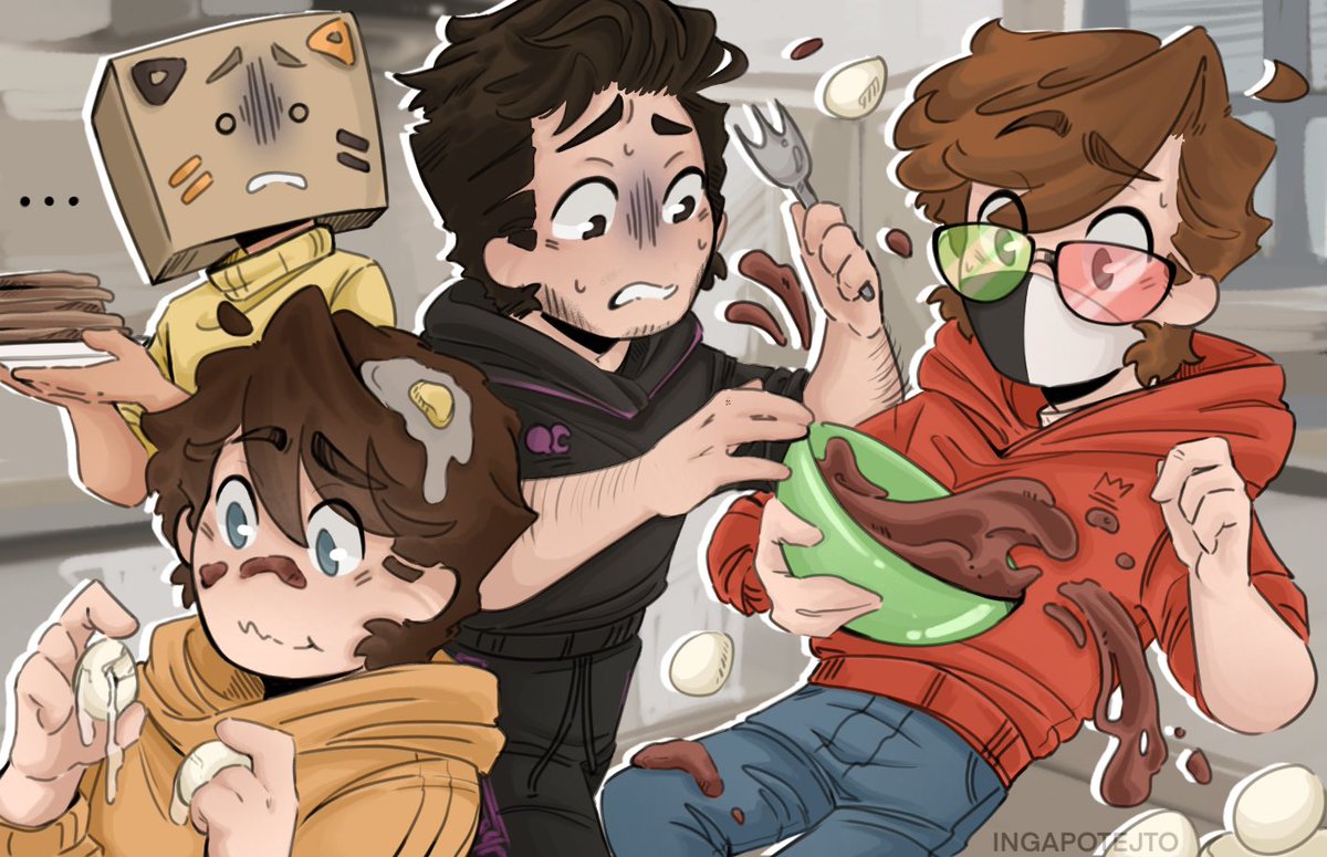 IngaPotejto's tweet photo. crumb finally gets the pancakes
but at what cost..

/ first time fully linearting a piece on CSP :] proud of myself for that one 👍
#crumbfanart #tubbofanart #ranboofanart #captainsparklezfanart https://t.co/3b19zVRi96