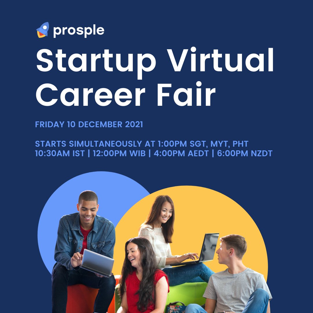 Calling students and recent grads! If you're looking for your dream job in the startup scene, join the Startup Virtual Career Fair! You'll get valuable career advice and job application tips from global startups in the Asia-Pacific region. Register at bit.ly/3Hj3Jm3