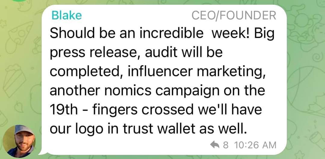 Audit will be completed.