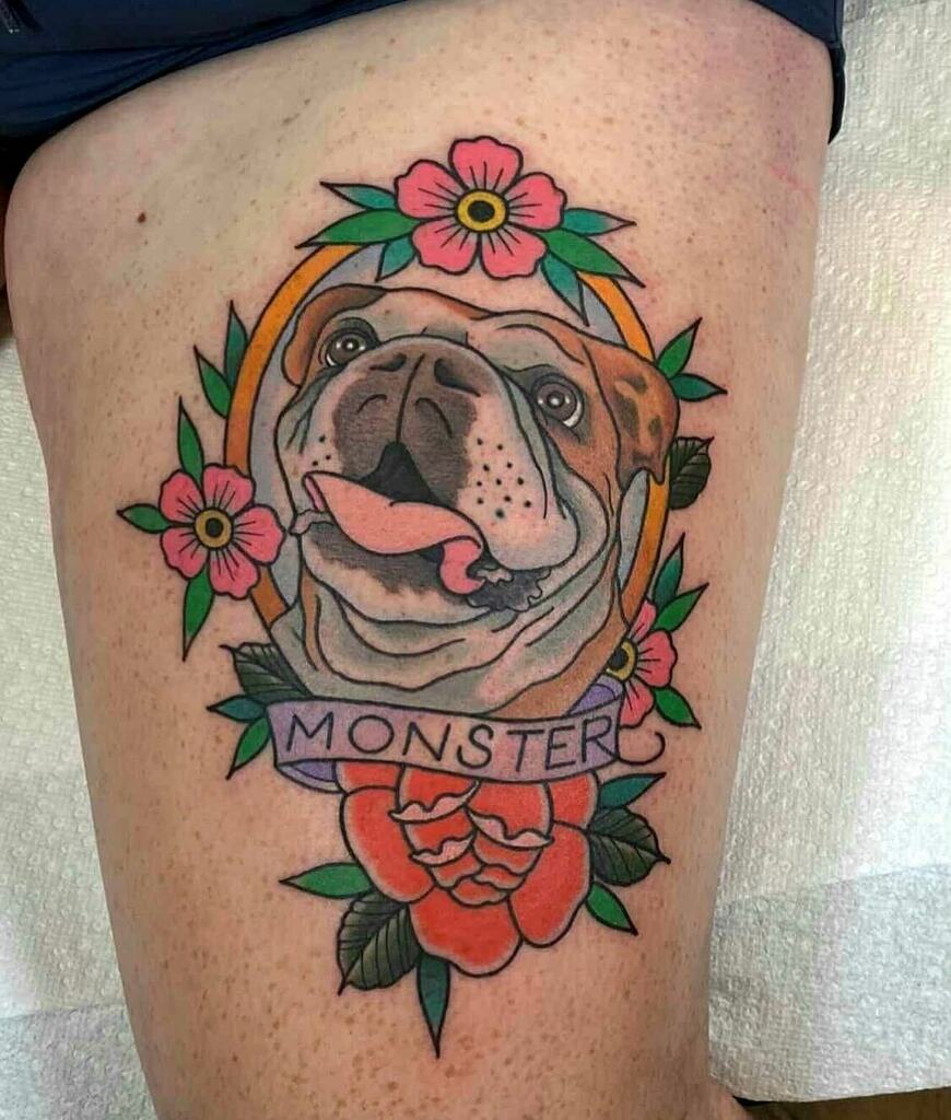 4 x 'English Bulldog' Temporary Tattoos (TO00001419) | eBay