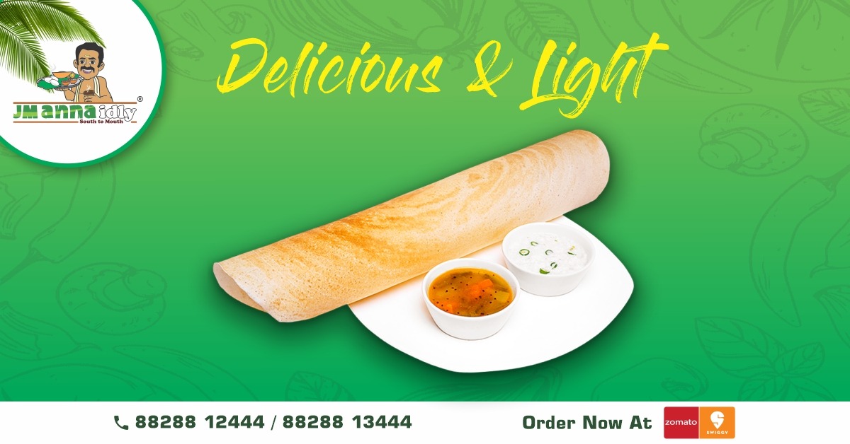 JMAnnaIdlyCafe's tweet photo. Treat yourself to a crispy and light dosa, packed with exotic flavours of the South!

#annaidlycafe #dosa #food #southindianfood #idly #HealthyFood #HealthyEating https://t.co/0NjfLfUIJv