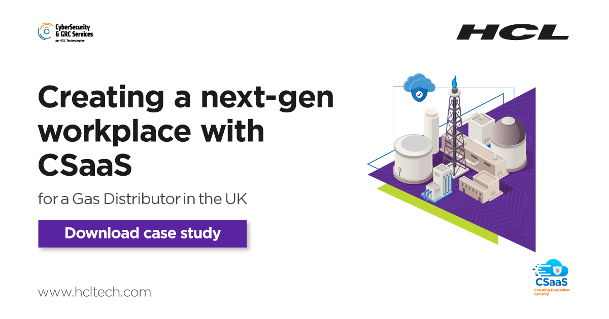 hcltech's tweet photo. For a gas distributor in the UK, we created a next-gen workplace with robust security controls and safeguarded the workloads that were migrating to the cloud while enacting specialized cloud governance. https://t.co/XwWFWKE61v #CyberSecurityWithHCL #HCLCloudSmart https://t.co/4HMZCpDzUP