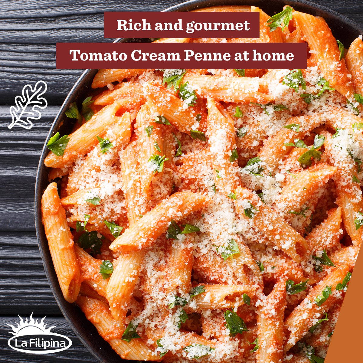 LaFilipinaPH's tweet photo. Mondays aren’t so bad when you get to enjoy infinite #pastabilities! 

Start your week on a happy note, and try this Tomato Cream Penne dish made with perfectly al dente La Filipina pasta. 

Send us a message or comment on this post to learn more about our #LaFilipinaSnackHacks! https://t.co/ZVl7Hg4RZu