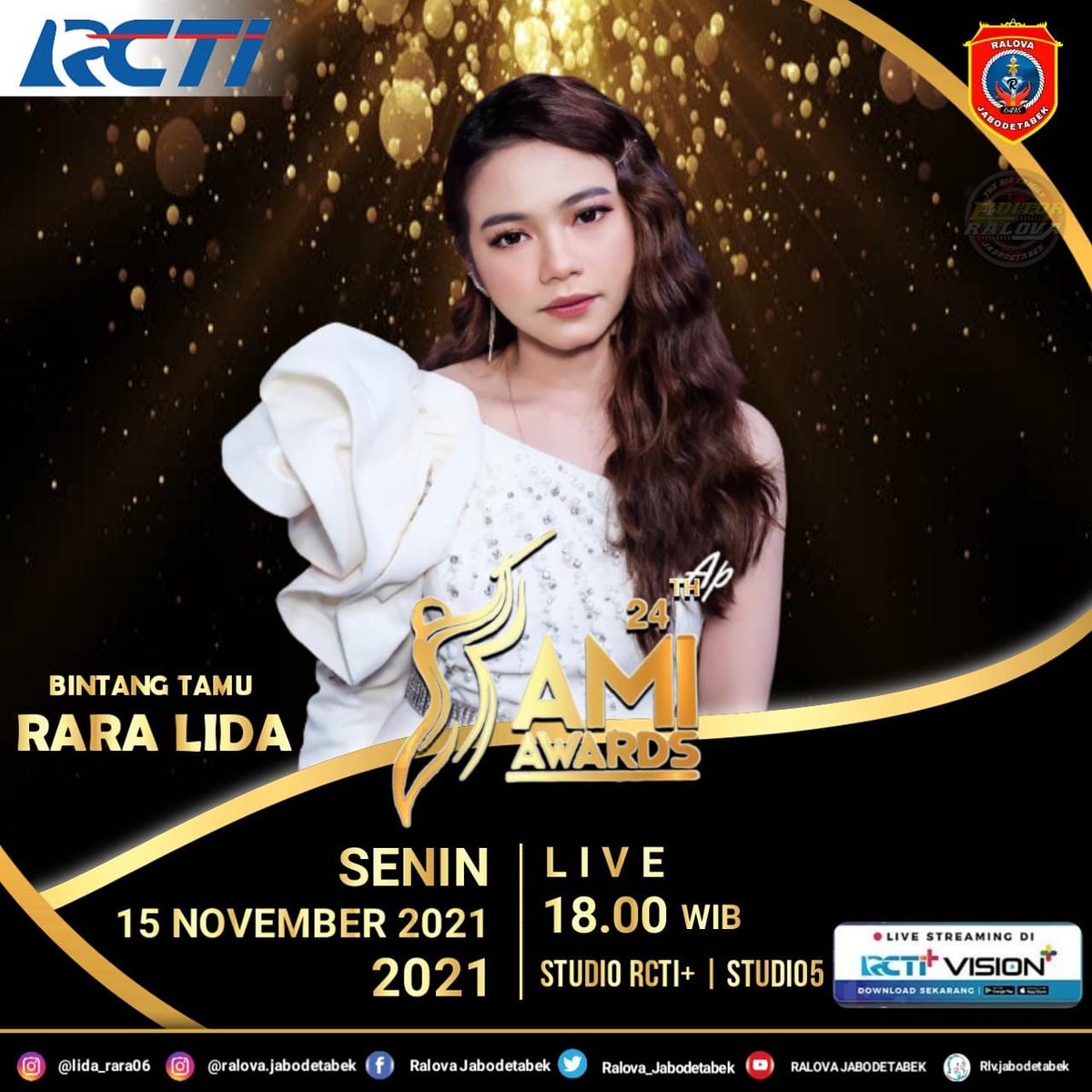 JDriady's tweet photo. Jangan lupa nanti malam #RaraAMIAWARDS2021 https://t.co/DGGbJbIWVh