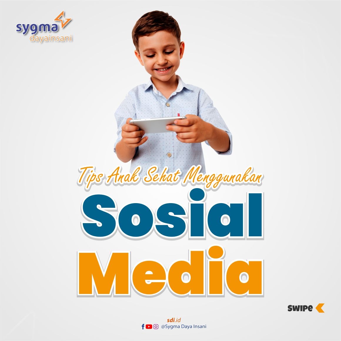 Sygma_DI's tweet photo. Beda zaman, beda pelajaran. Sosial media bukan suatu hal yang harus dijauhkan. Yuk kenali tips agar anak lebih sehat dalam menggunakan sosial media

#1443H #SDItemandirumah #sosialmedia #anak #tips #SDIpedulikeluarga #SDI #SygmaDayaInsani #tipsparenting #sosialmedia #bupati https://t.co/ZnJ26ytklQ