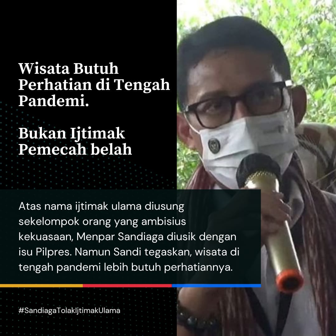 L0ve1ndonesia's tweet photo. Mas Sandiaga Uno kayaknya kita tidak usah menanggapi dengan serius, karena seperti kita tahu kelompok ijtima ulama MUI merupakan kelompok yg berkontribusi besar pada maraknya isu SARA dalam kontestasi politik di Indonesia. #SandiagaTolakIjtimaUlama https://t.co/VWWBaNZa27