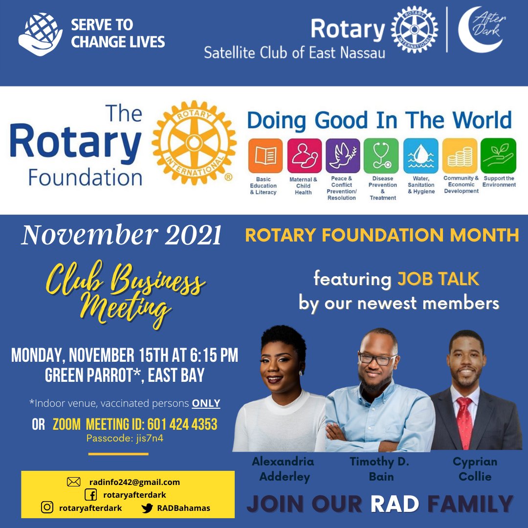 RADBahamas's tweet photo. #RADJobtalk #rotaryfoundation https://t.co/EJj5TkrGQe