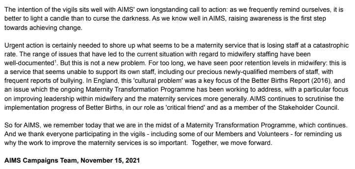 AIMS_online's tweet photo. Are you standing with your local midwives at 2pm this Sunday? Why not attend your local UK vigil, meet like-minded people, learn more, celebrate a little, and show the country that we need our maternity services to be the best they can be! #marchwithmidwives https://t.co/YVX6FGUBtd