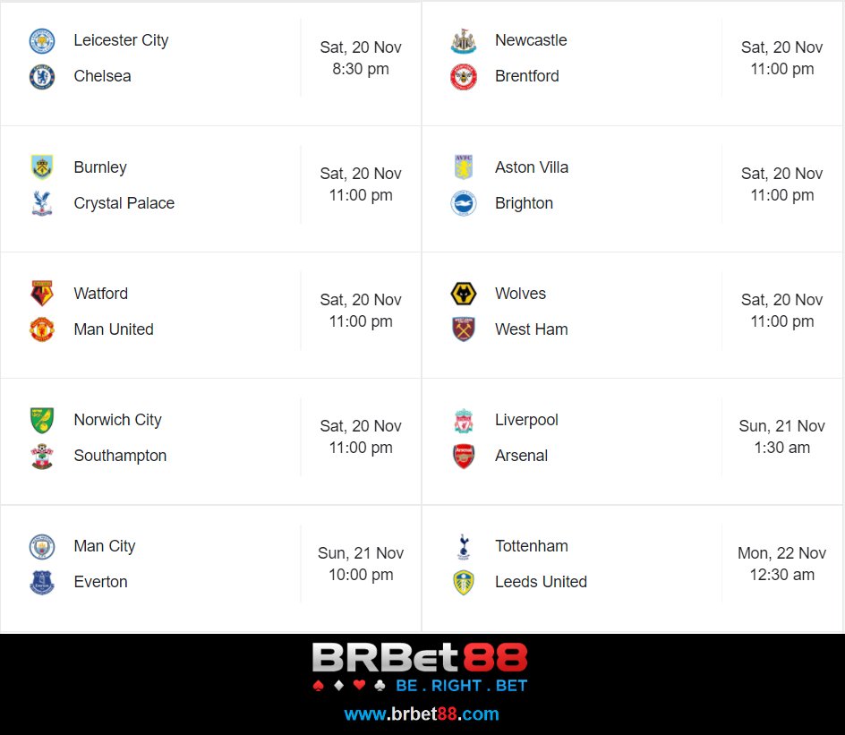 B88_Official's tweet photo. Premier League Up Coming Match‼️⚽️
There are many exciting matches around the corner‼️🔥
Football fans, who miss out on the previous matches❓
Let’s support them at https://t.co/XGiAAjEfyt
#BRBET88 #OnlineCasinoSingapore #PremierLeague #UpComingMatches #Sportsbook #SportsBetting https://t.co/fzrBuuJZFk