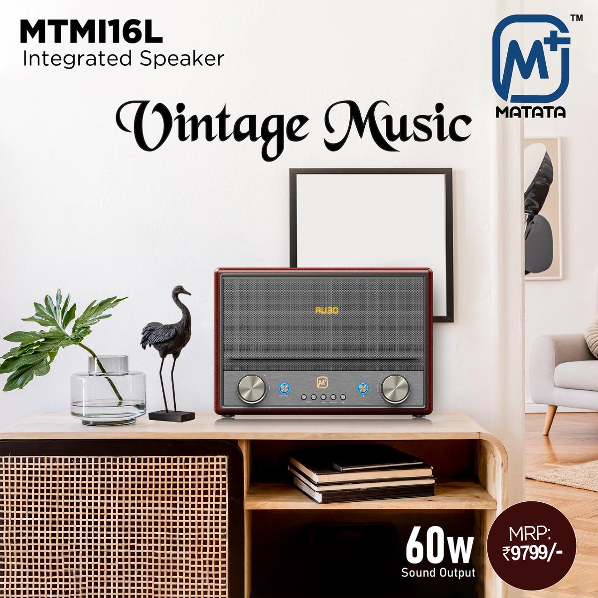 MatataIndia_Off's tweet photo. Vintage vibes with #Matata Integrated speaker. Get your own today at https://t.co/otiSMOOj2M #TheMatataWay #Music #Sound #Speaker https://t.co/lkHBgkE2ux