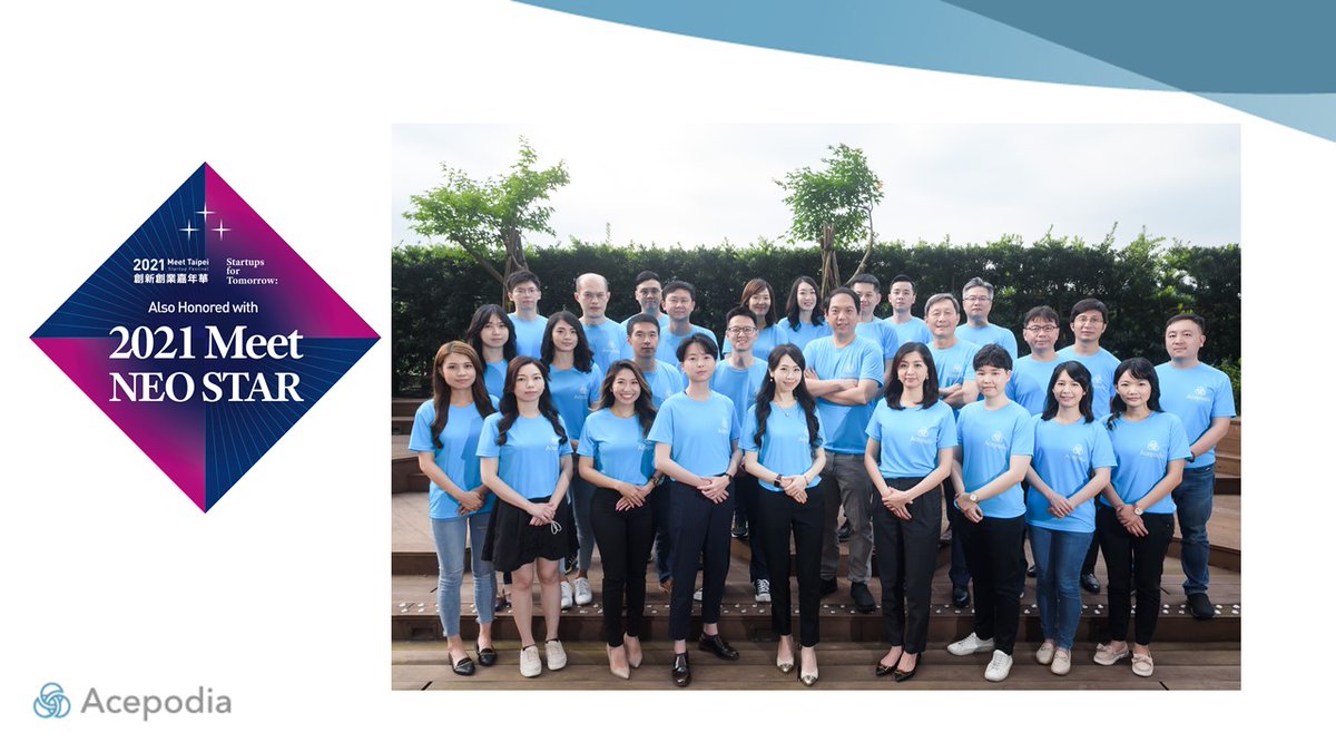 AcepodiaInc's tweet photo. We are honored to be nominated as Top 30 Meet Neo Star for potential outstanding startups this year, hosted by @businessnext. 

Our CEO, Dr. Sonny Hsiao will also participate in Neo Star Demo Show on Nov 19. Visit us #MeetTaipei Startup Festival 2021 https://t.co/mIcPzLIvX4 https://t.co/nS81dg6XhS