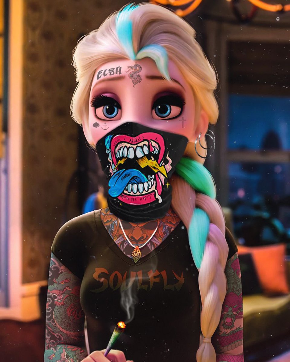 nftfreaks's tweet photo. Punk Elsa by @elrokk https://t.co/PXgn7LYcu9