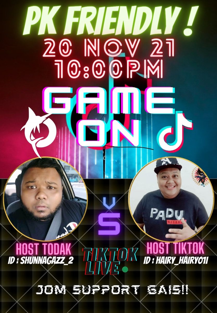 NagazzShun's tweet photo. sape yg ade tiktok gais!! 
save the date 
19 &amp; 20 November gais

tolong support
yg paling banyak bagi gift akan dapat hadiah
istimewa dri shun

Boleh follow tiktok shun

shunnagazz_2 https://t.co/7YvtDLzL8r