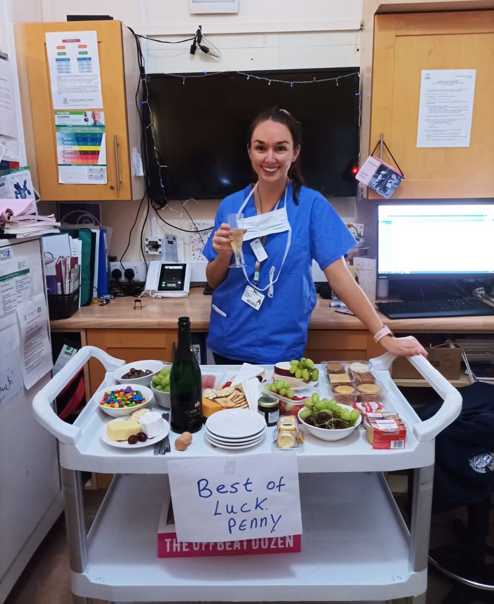 Penny_Mitchell2's tweet photo. After over 3.5 years working in @_TheNMH it’s time to move on to the next chapter. 
An amazing hospital to work in with the best bunch of colleagues and friends made for life. Can’t thank @_TheNMH enough for the past few years. It’s a happy but sad day❤️🏩 (non alcoholic fizz😂!) https://t.co/D42yXe2SFm