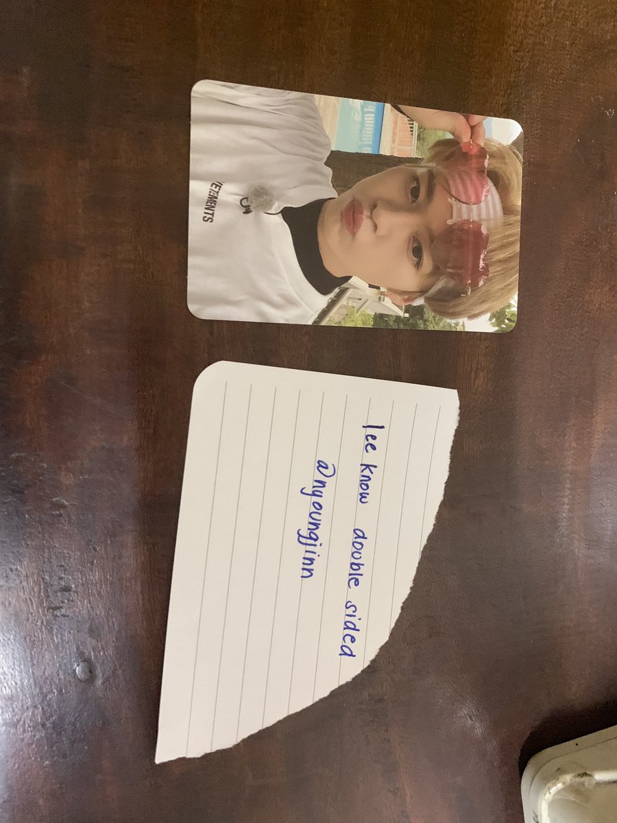 nyoungjinn's tweet photo. • wtt lft noeasy lee know dbs hyunjin chanel standard a •

noeasy album pc trade 

✦ have: lee know double sided
✦ want: hyunjin standard a (hyunchanel)

📍loc: metro manila 
🚚 mod: direct ggx 
💌 dm me or reply to this post if interested ^_^

skz hyunjin lee know https://t.co/GYImkqYV9H