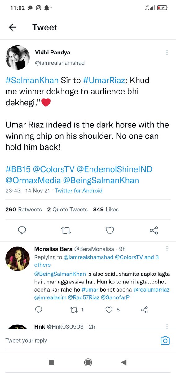 imsrk_anzar's tweet photo. @iamrealshamshad @ColorsTV @EndemolShineIND @OrmaxMedia @BeingSalmanKhan #UmarRiaz  #UmarArmy  #UmarIsTheBoss  🔥 https://t.co/IbJtLhybT5