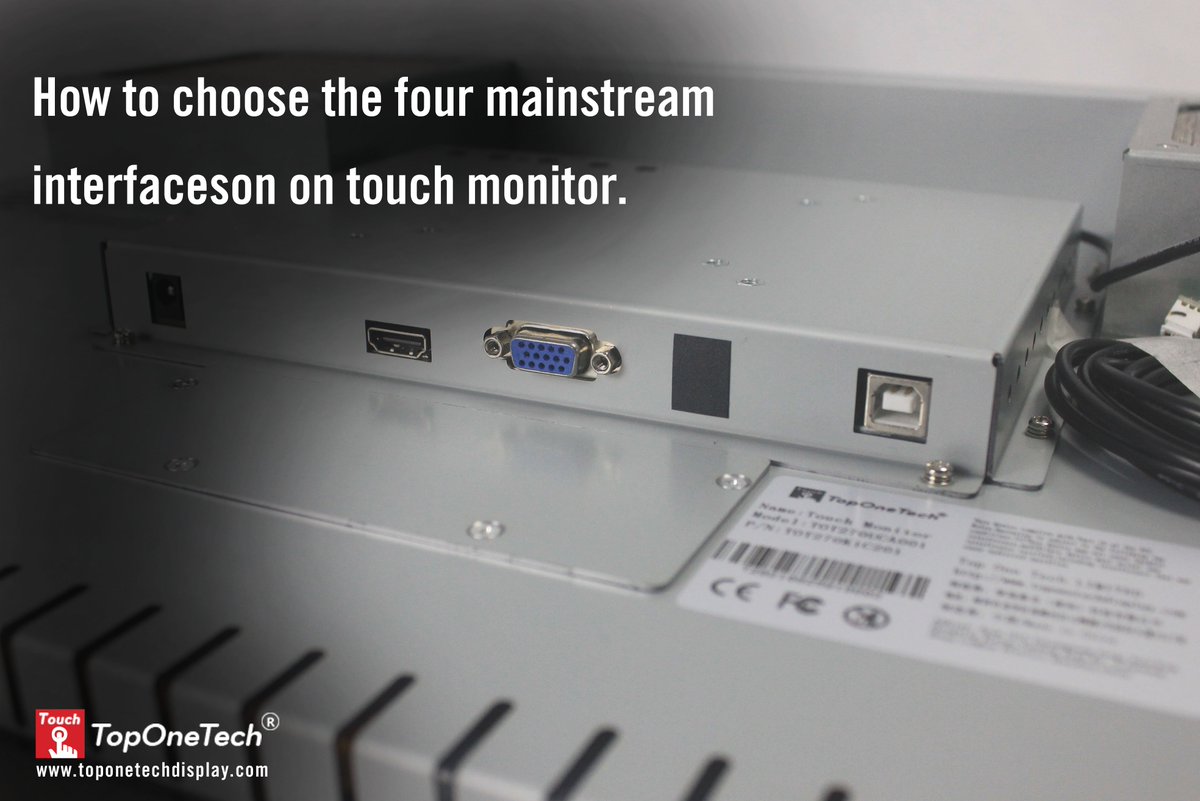topone_tech's tweet photo. How much do you know about the interface on the touch monitor?
DP, HDMI, DVI, VGA, four display interfaces, with different shape characteristics and output performance.
Learn more: https://t.co/eKydCNCeUl
#touchmonitor #touchmonitorscreen #portabletouchscreenmonitor https://t.co/bVk3K4ephw