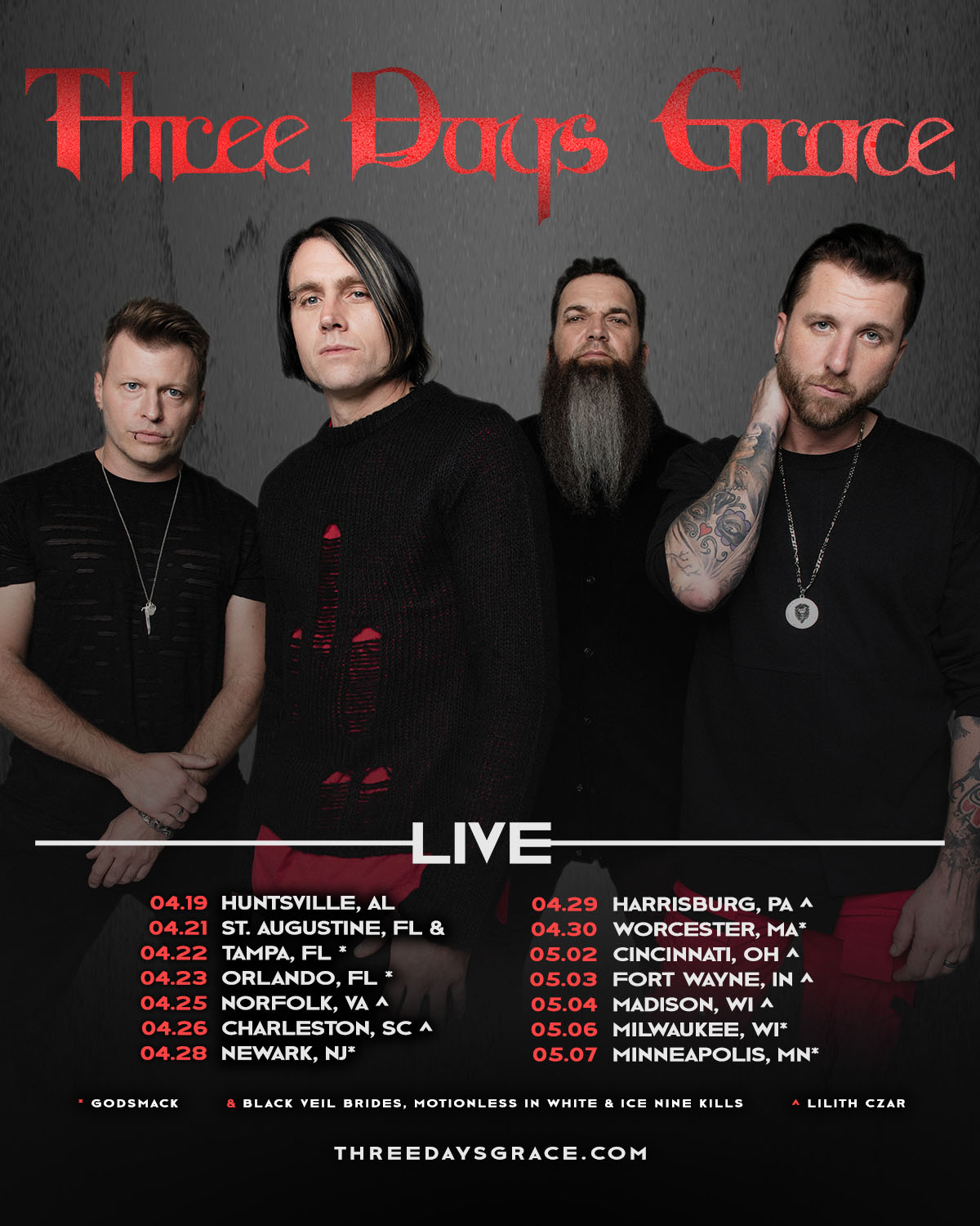 Three Days Grace on X
