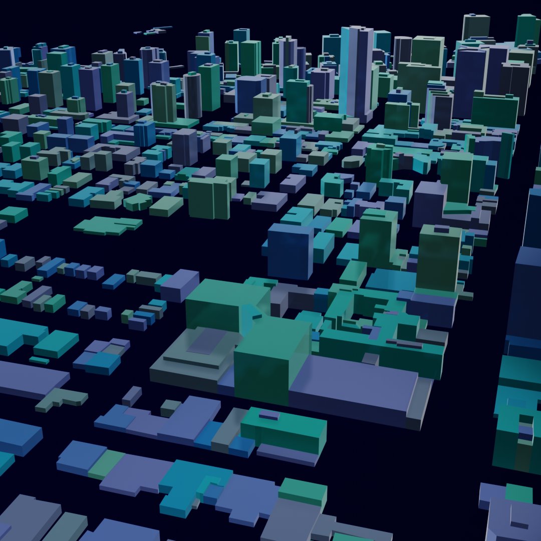 chisatini's tweet photo. Been wanting to participate in #30DayMapChallenge in November again, but just have been little too busy.  Day 14 challenge was actually a Map with a new tool!  So decided to create building footprint of Downtown #Vancouver using data from @VanOpenData &amp; using #Blender GIS Addon https://t.co/KZ27eK6kvG