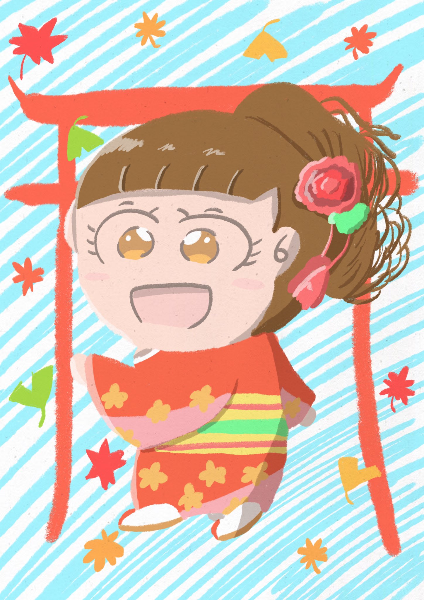 Aki かわいい子供 動物イラスト描きます 七五三を迎えた女の子 イラスト かわいいイラスト Illustration 七五三 イラスト好きな人と繋がりたい 絵描きさんと繋がりたい T Co N4lqyw42m6 Twitter